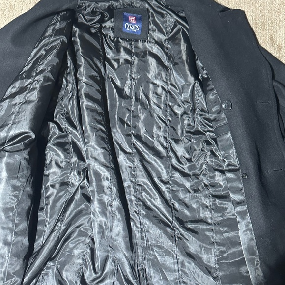 Men’s Black Pea Coat - Picture 5 of 9